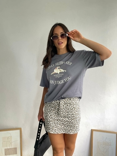 Imagen de MINI GABARDINA CON LYCRA ANIMAL PRINT - MINI OLIVIA