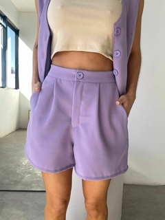 SHORT SASTRERO PESADO PINZA DELANTERA BOLSILLOS LATERALES