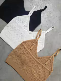 TOP HILO LYCRA CALADO BRETEL REGULABLE - TOP ARIANA - comprar online