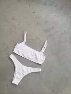 Imagen de CONJUNTO TOP CUADRADO Y VEDETINA DE MORLEY CON TEXTURA - BIKINI ALBA