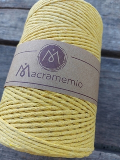 Hilo 100% Algodón. Amarillo 20h - Macrame Mio