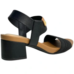 Sandália Modare 7187100 Preto/camel - loja online