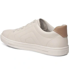 Tênis Pegada Couro Feminino 211152-02 Linho/castor - HARTY CALÇADOS