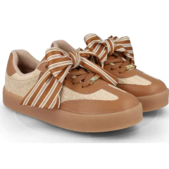 Tênis Vizzano Casual Cadarço de Laço Opcional Natural/Camel 1444105 - comprar online