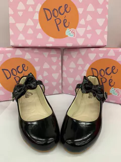 SAPATILHA BABY DOCE PE 05/2024 7053-21 PRETO/VERNIZ - HARTY CALÇADOS