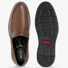 Sapato Ferracini Mocassim Couro 6156-675i Tabaco - HARTY CALÇADOS