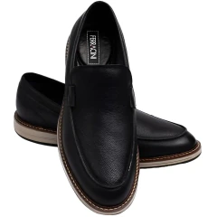 Sapato Ferracini Mocassim Couro 6156-675g Preto na internet
