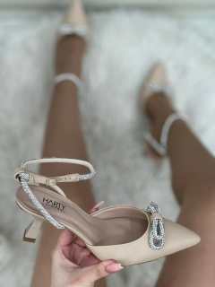 SAPATO HARTY SLINGBACH SALTO KITTEN HEELS 13245007 BISTRO - loja online