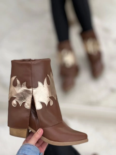 BOTA HARTY WESTERN C2003 HAVANA/OURO - loja online