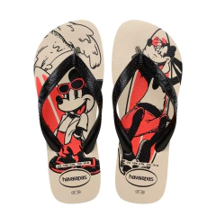 Chinelo Havaianas Top Disney Fc Bege Palha