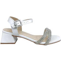 Sandália Molekinha 2347107 Branco/cristal/silver - comprar online