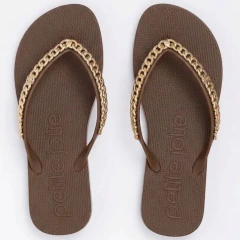Chinelo Petite Jolie Pj7122 Chocolate - HARTY CALÇADOS