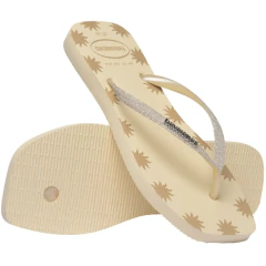 Imagem do Chinelo Havaianas Slim Square Glitter Contour Buttercream
