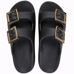 Tamanco Zaxy 19458 Preto/ouro - loja online