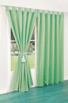 Juego de cortinas con presillas de tropical mecánico - Articulo 125
