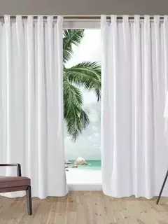 Juego de cortinas con presillas de tropical mecánico - Articulo 125