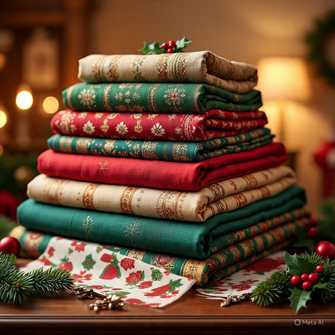 Pack x5 manteles navideños antimanchas