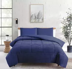 Edredon flannel con corderito king size