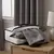 Juego de cortinas blackout gris oscuro en valija en internet