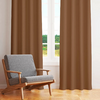 Juego de cortina blackout textil chocolate - comprar online