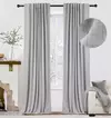 Juego de cortinas blackout lino rustico