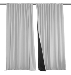 Juego de cortinas blackout vinilica simil lino