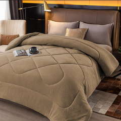 Edredon flannel con corderito king size