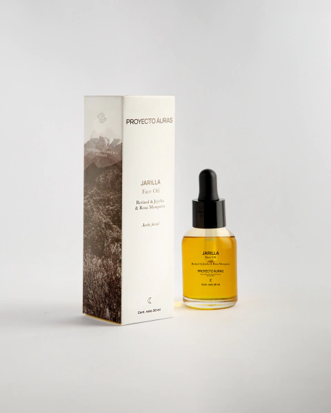 PREVENTA: Jarilla Face Oil with Retinol & Jojoba & Rosa Mosqueta