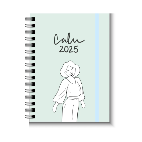 FERIA Agenda Calu 2025 A5 Talle L Semana a la vista - Colección - sin cambio ni devolución - comprar online