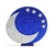 Plano de Fundo Redondo Glitter Céu Astronauta (12 cm) - comprar online