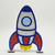 Plano de Fundo Foguete Astronauta para uso de led (14 cm) na internet