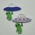 Aplique Disco Voador Alienígena Pendurado (6 cm)