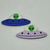 Aplique Disco Voador Alienígena (5,5 cm)