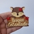Placa Rostinho Raposa Bosque Encantado (6,5 cm)