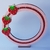 Plano de Fundo Redondo Moranguinhos para uso de led (14 cm) - comprar online