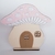 Plano de Fundo Casinha Cogumelo Rosa Bosque (15 cm)