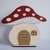 Plano de Fundo Casinha Cogumelo Vermelho Bosque (15 cm)