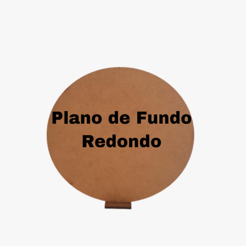 Plano de Fundo MDF - Redondo (14cm)