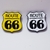 Placa Route 66 Carros (4cm)