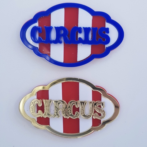 Aplique Circus Vintage Listras (7cm)