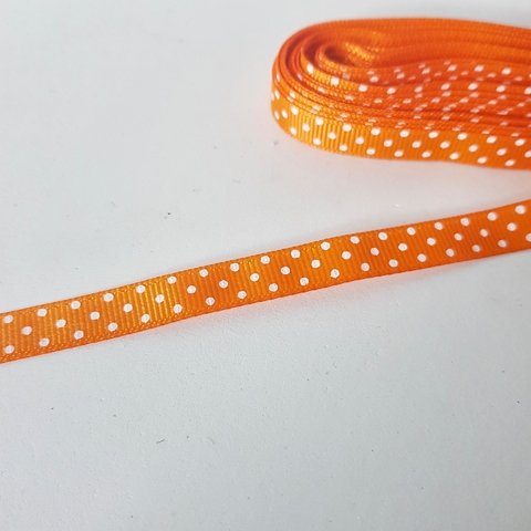 Fita Gorgurão Poazinho - Laranja (m)