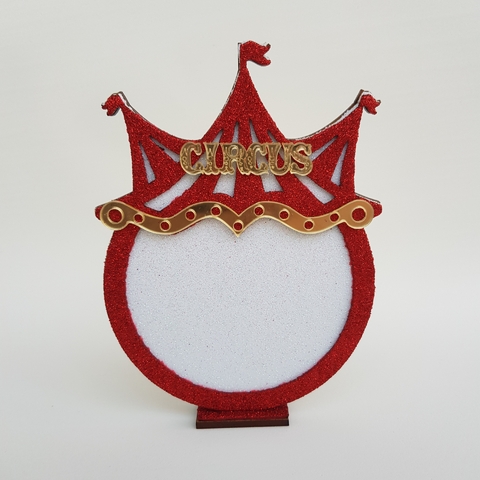 Plano de Fundo Circo Vintage Tenda Redonda Glitter