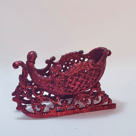 Trenó Luxuoso Natal (12cm)