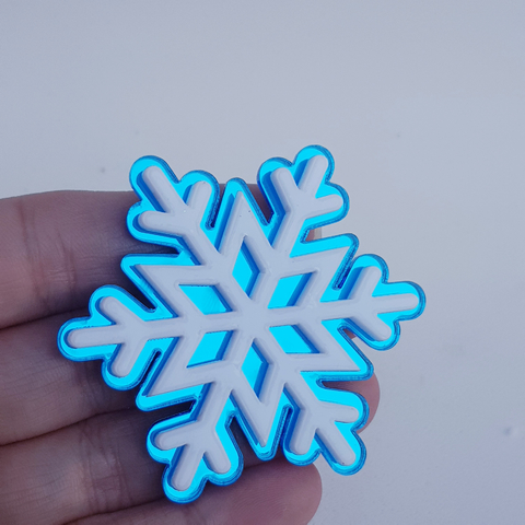 Aplique Floco Duplo (6cm) e