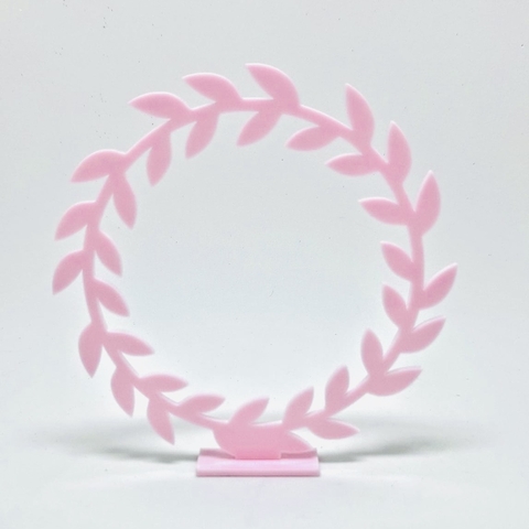 Plano de Fundo Acrílico Guirlanda Floral Bosque (12 cm)