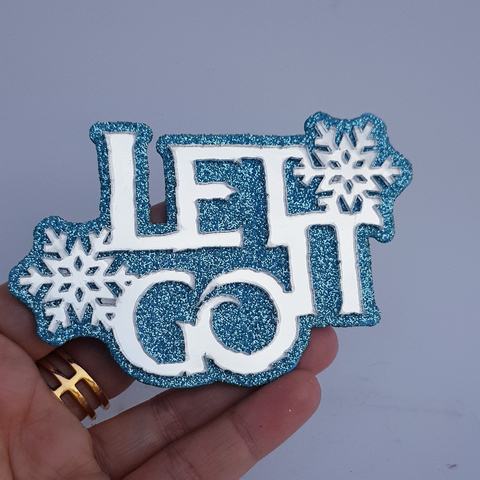 Let It Go (EVA +acrílico ) 10cm
