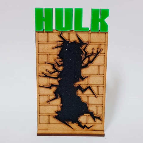 Plano de Fundo Parede Rachada Hulk (ideal 8x8)