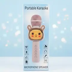 MICRÓFONO PARLANTE KARAOKE BLUETOOTH OSITO CON LUCES LED MC883 - beezenonline