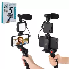 ESTABILIZADOR LUZ Y MICROFONO KIT STREAMING AY-49