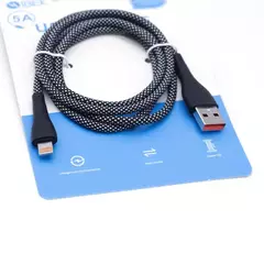 CABLE USB IPHONE MALLADO SÚPER RÁPIDO 5A - comprar online